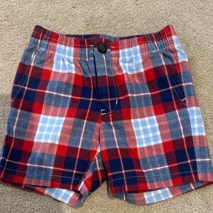 Janie and Jack Red and Blue Plaid Shorts